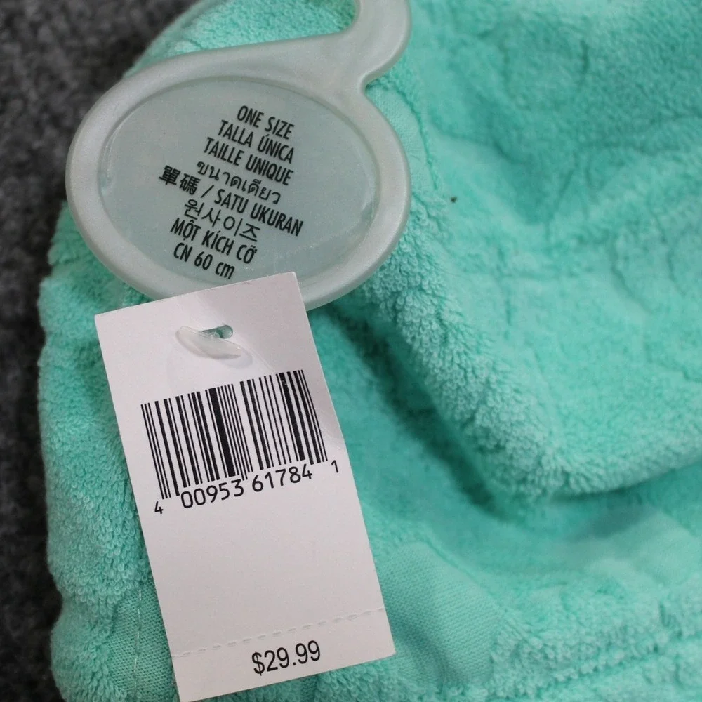 Disney Parks Aqua Terry Cloth Mickey‎ Mouse Bucket Hat One Size NWT